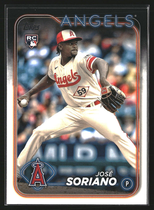 José Soriano 2024 Topps 15 RC RC Los Angeles Angels