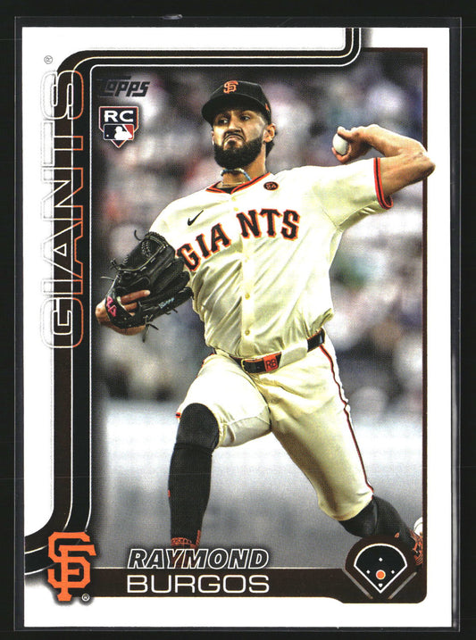 Raymond Burgos 2025 Topps Update US115 RC RC San Francisco Giants