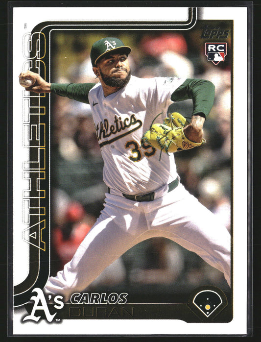 Carlos Duran 2025 Topps Update US104 RC RC Athletics