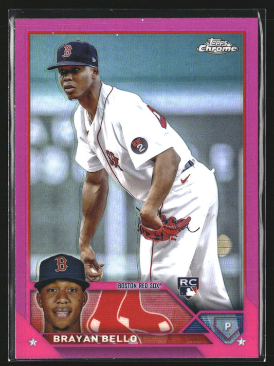 Brayan Bello 2023 Topps Chrome 57 Pink Refractors Boston Red Sox