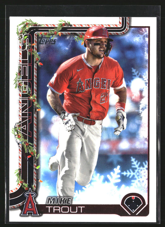 Mike Trout 2025 Topps Holiday H50 Los Angeles Angels