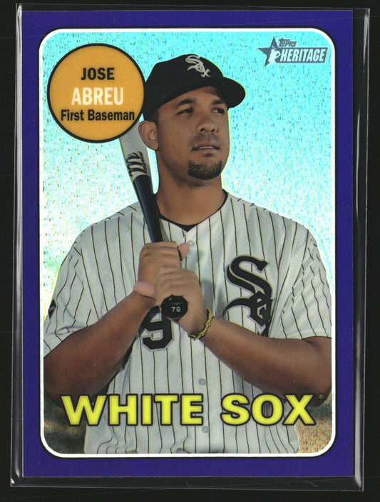Jose Abreu 2018 Topps Heritage THC-97 Chrome Purple Refractor Chicago White Sox