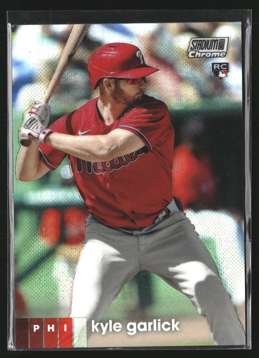 Kyle Garlick 2020 Stadium Club Chrome 383 Refractor Philadelphia Phillies