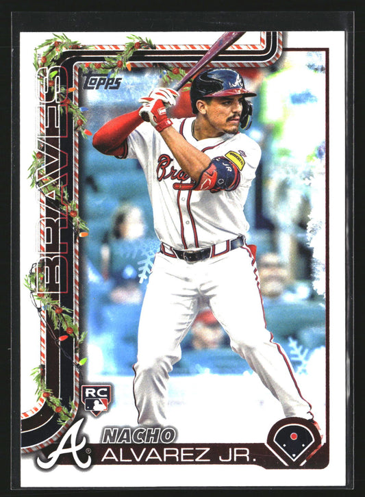 Nacho Alvarez Jr. 2025 Topps Holiday H183 RC RC Atlanta Braves