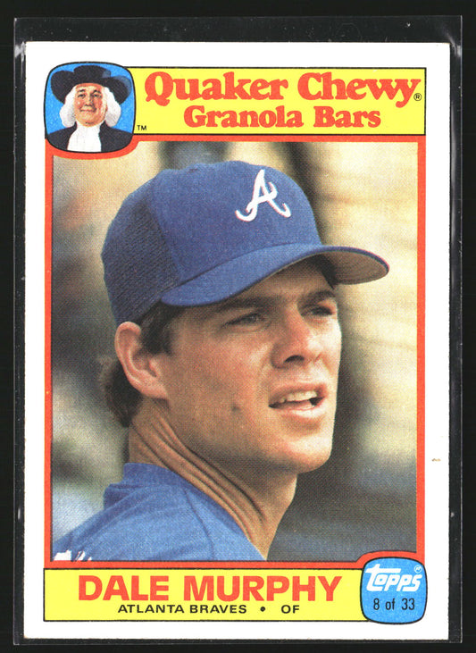 Dale Murphy 1986 Topps Quaker Granola 8 Atlanta Braves
