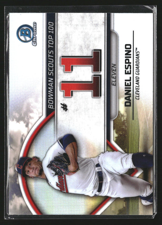 Daniel Espino 2023 Bowman BTP-11 Bowman Scouts Top 100 Cleveland Guardians