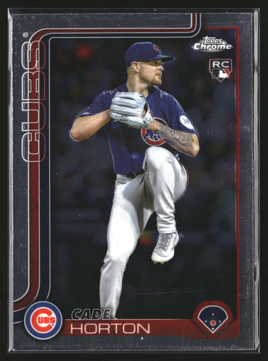 Cade Horton 2025 Topps Chrome Update USC63 RC RC Chicago Cubs