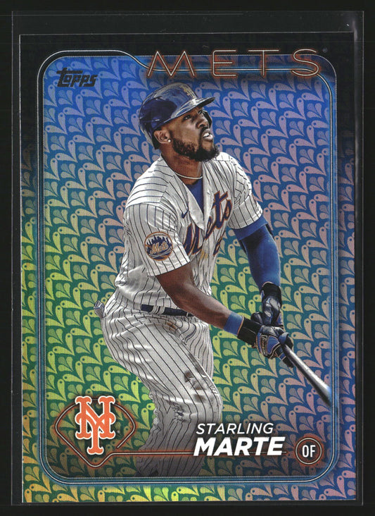 Starling Marte 2024 Topps 317 Holiday New York Mets