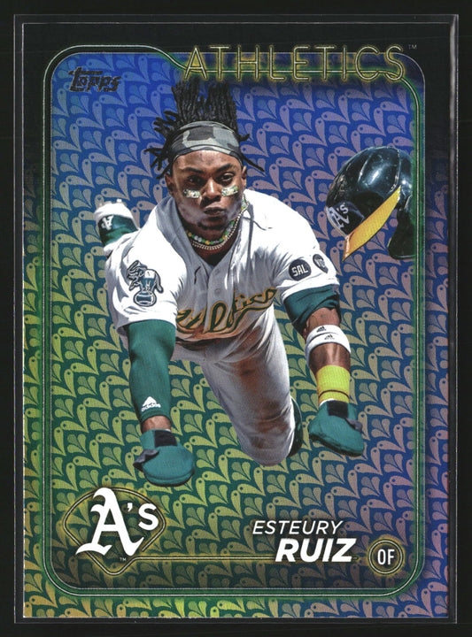 Esteury Ruiz 2024 Topps 21 Holiday Oakland Athletics