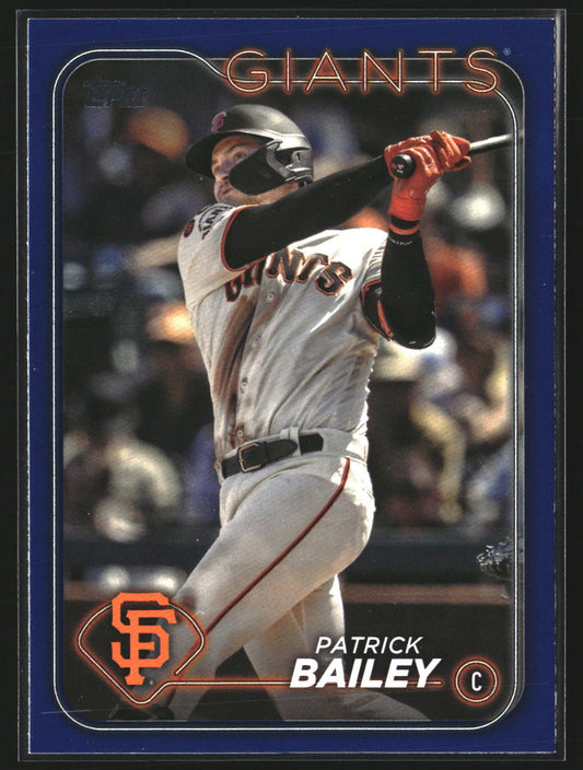 Patrick Bailey 2024 Topps 346 Royal Blue San Francisco Giants
