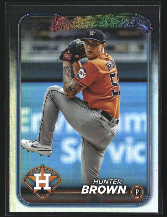 Hunter Brown 2024 Topps 30 Rainbow Foil Houston Astros