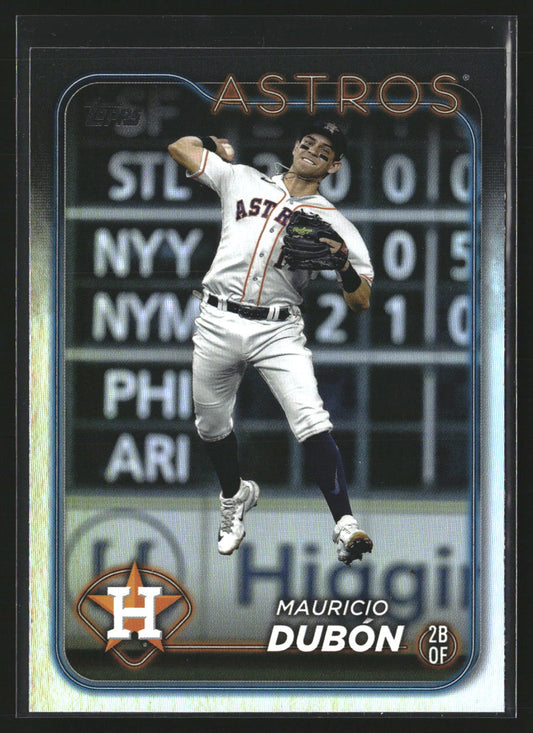 Mauricio Dubón 2024 Topps 326 Rainbow Foil Houston Astros