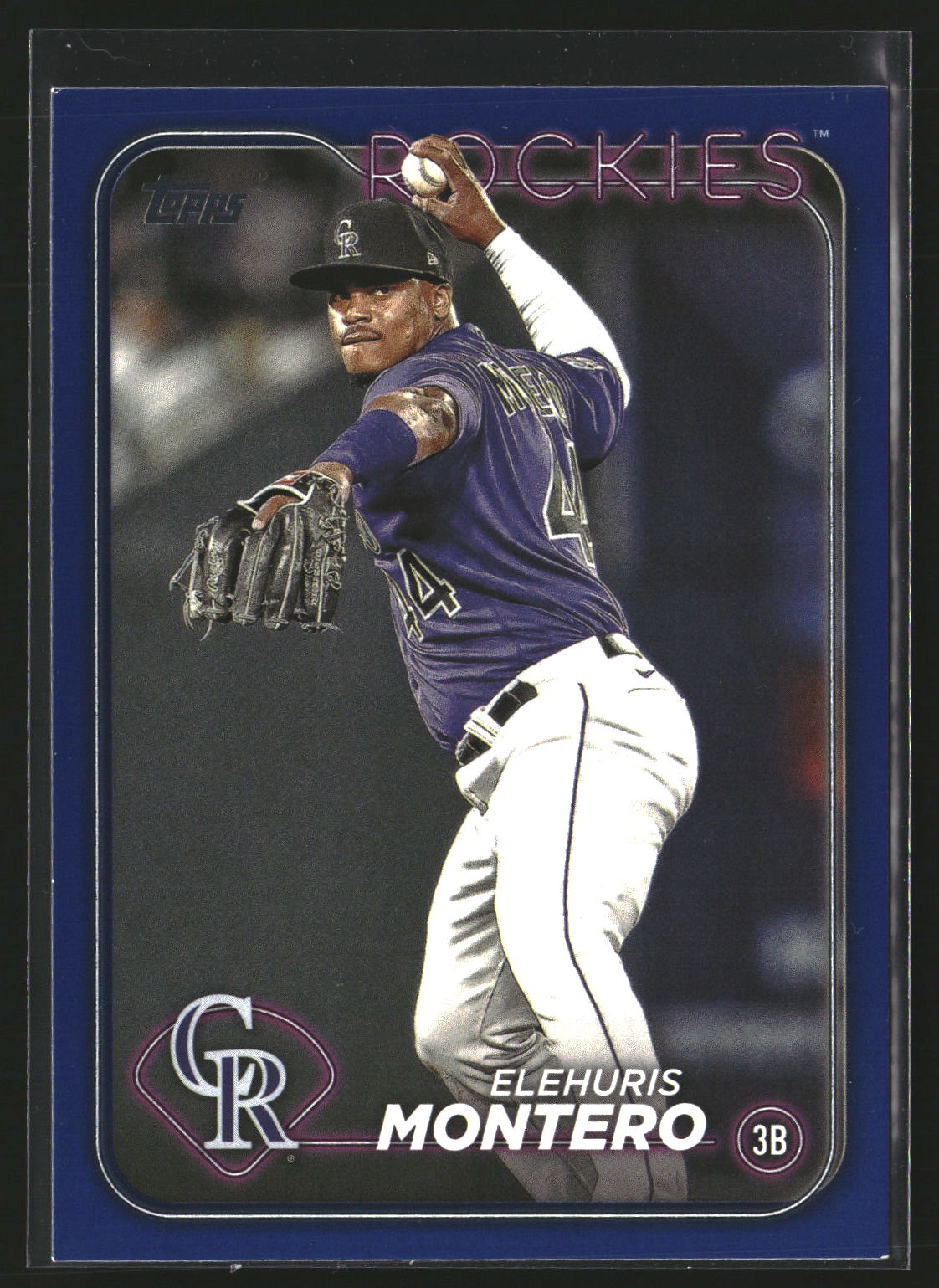 Elehuris Montero 2024 Topps 341 Royal Blue Colorado Rockies