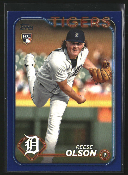 Reese Olson 2024 Topps 308 Royal Blue Detroit Tigers
