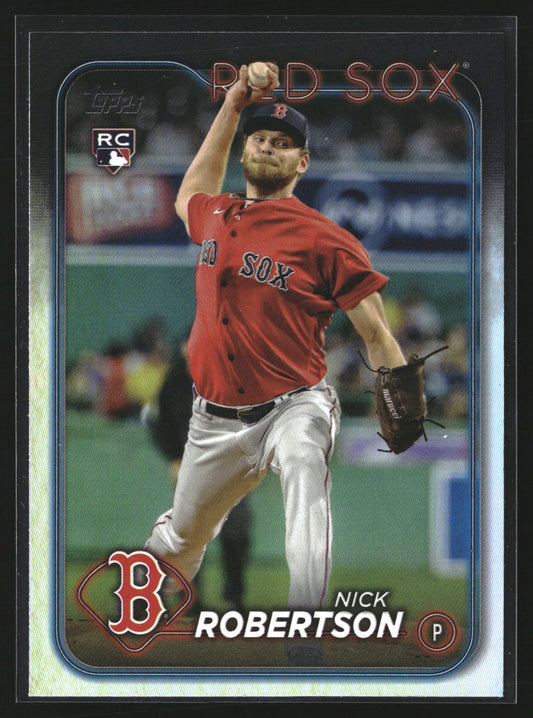 Nick Robertson 2024 Topps 13 Rainbow Foil Boston Red Sox