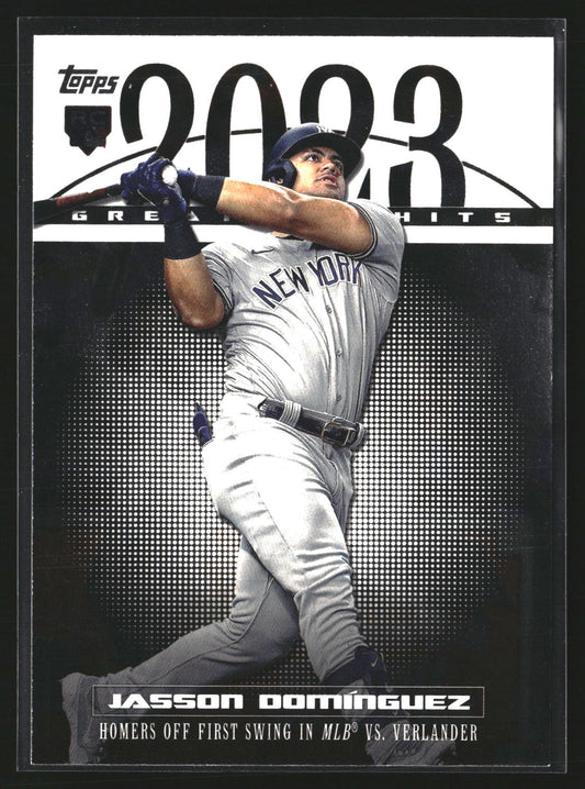 Jasson Domínguez 2024 Topps 23GH-26 2023 Greatest Hits New York Yankees