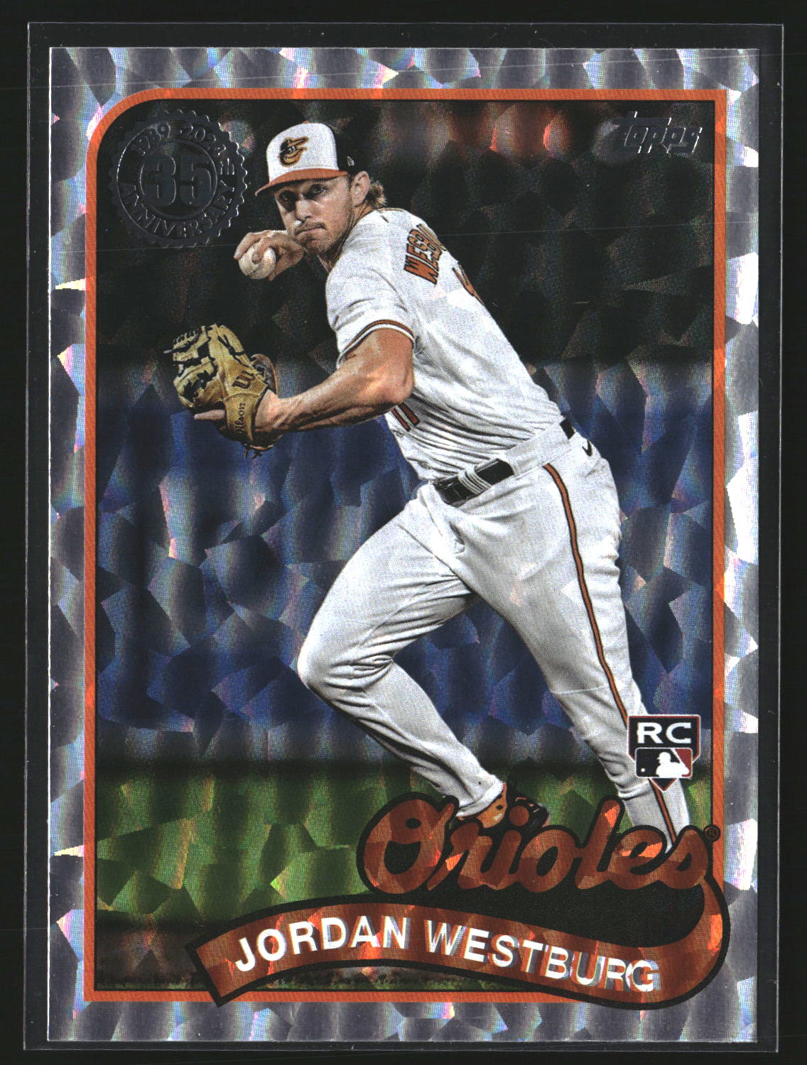 Jordan Westburg 2024 Topps 89B-38 1989 Topps 35th Foil (Series One)Orioles