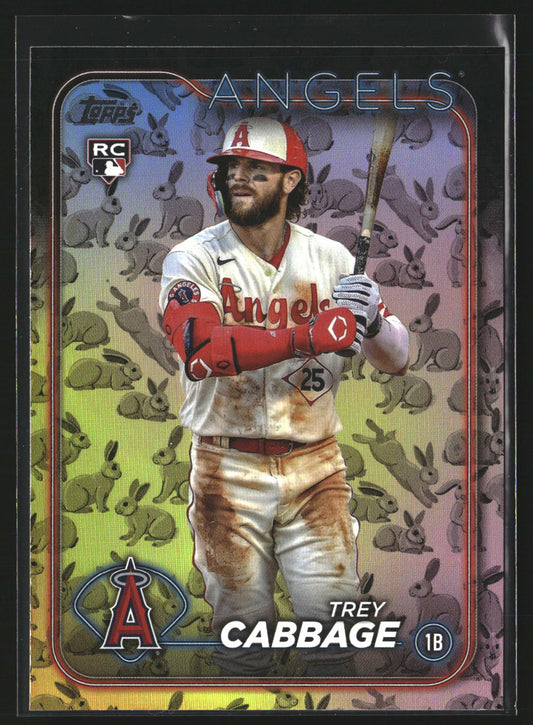 Trey Cabbage 2024 Topps 321 Holiday Rabbits Los Angeles Angels