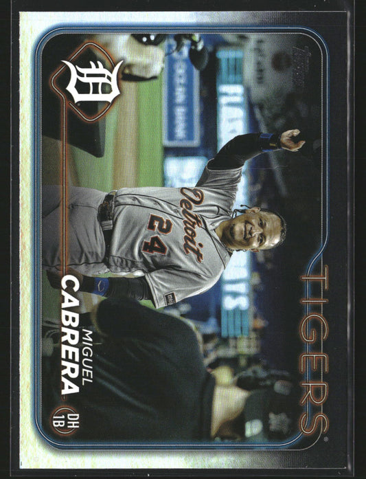 Miguel Cabrera 2024 Topps 201 Rainbow Foil Detroit Tigers