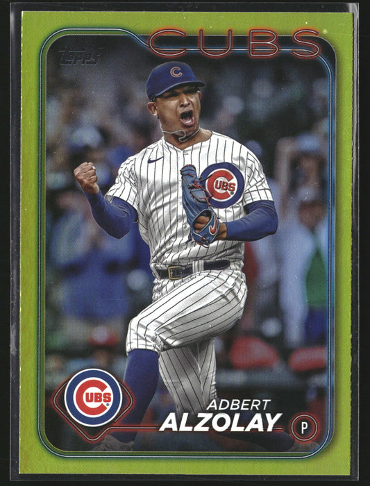 Adbert Alzolay 2024 Topps 129 Gold Foil Chicago Cubs
