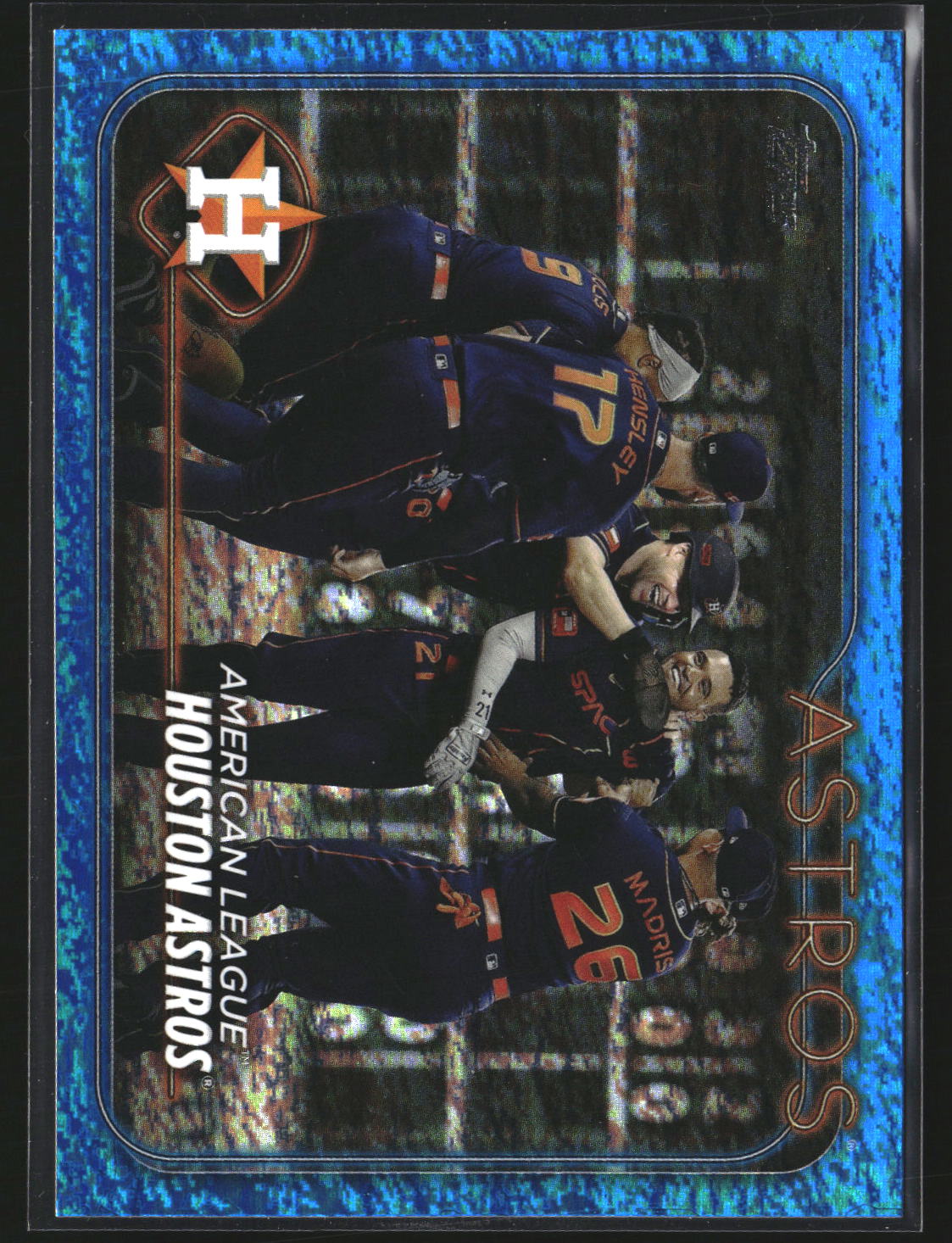 Houston Astros 2024 Topps 132 Blue Holofoil SN Houston Astros