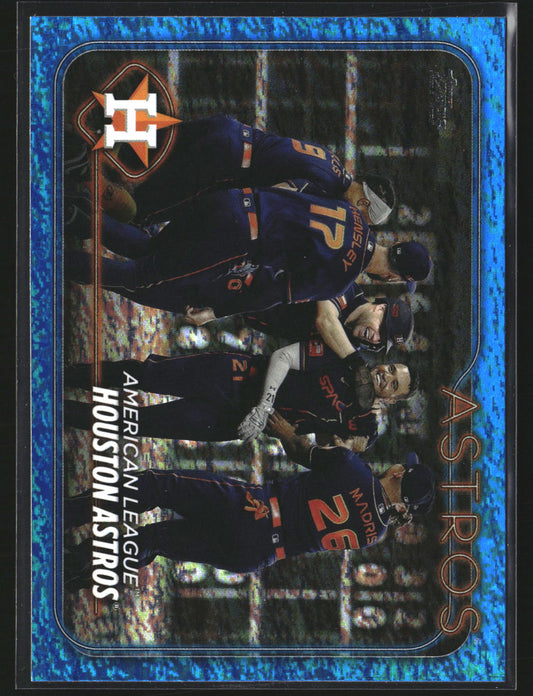 Houston Astros 2024 Topps 132 Blue Holofoil SN Houston Astros