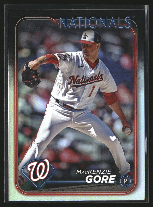 MacKenzie Gore 2024 Topps 113 Rainbow Foil Washington Nationals