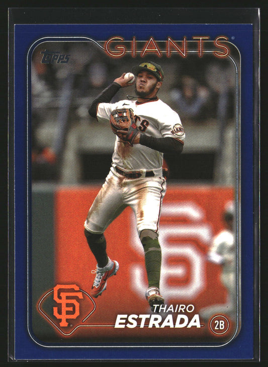 Thairo Estrada 2024 Topps 290 Royal Blue San Francisco Giants