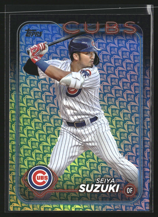 Seiya Suzuki 2024 Topps 151 Holiday Chicago Cubs