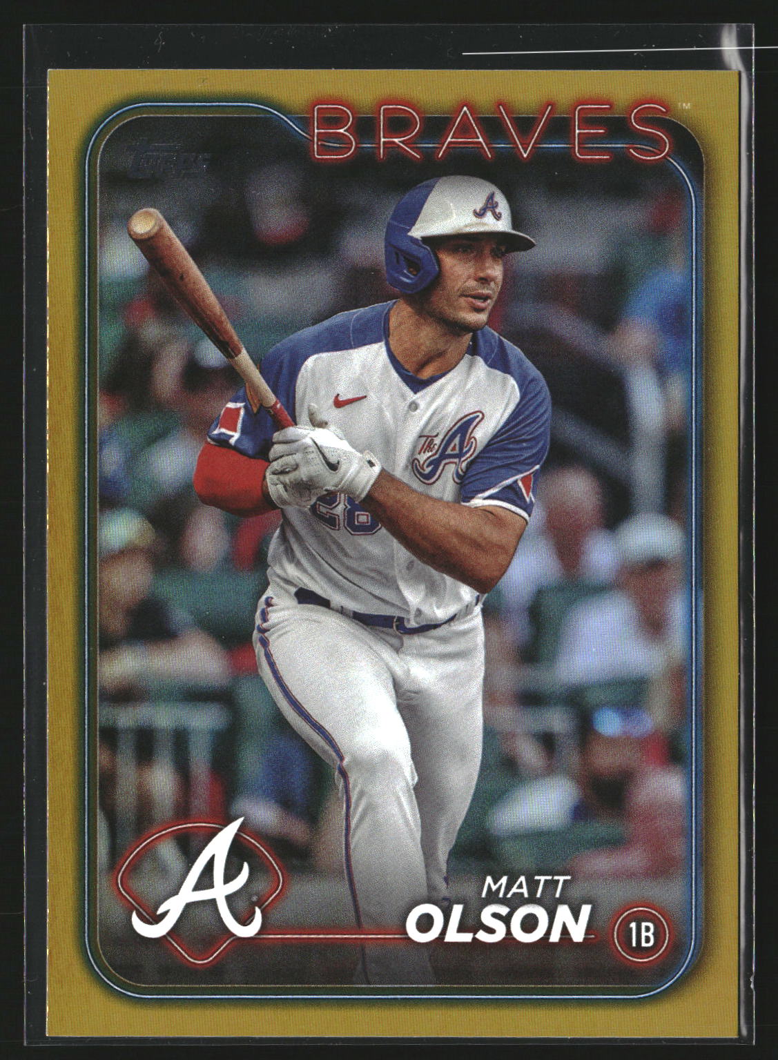 Matt Olson 2024 Topps 350 Gold Foil Atlanta Braves