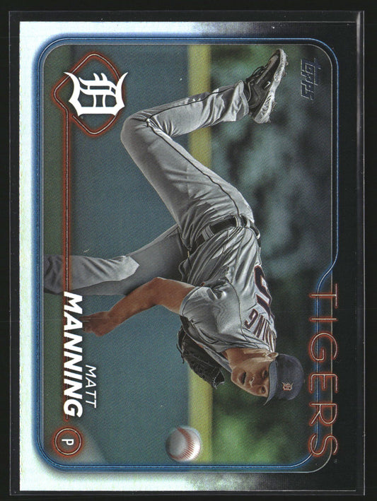 Matt Manning 2024 Topps 277 Rainbow Foil Detroit Tigers