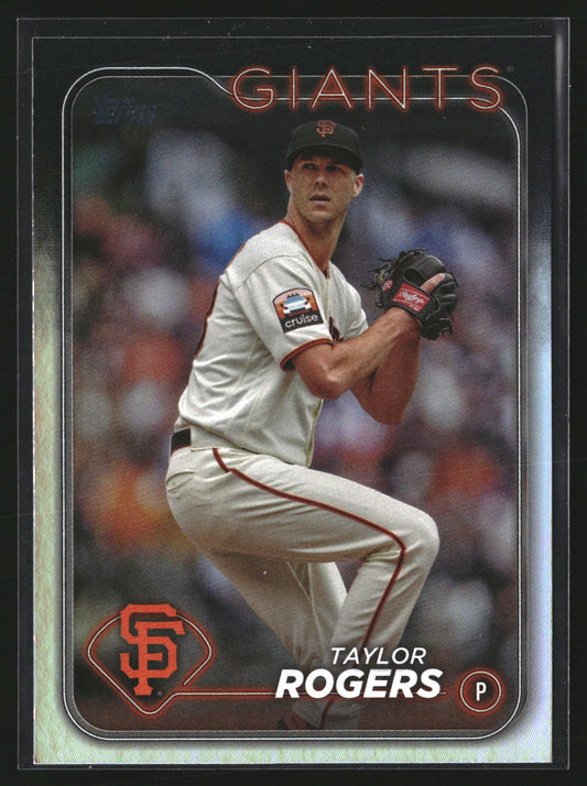 Taylor Rogers 2024 Topps 176 Rainbow Foil San Francisco Giants