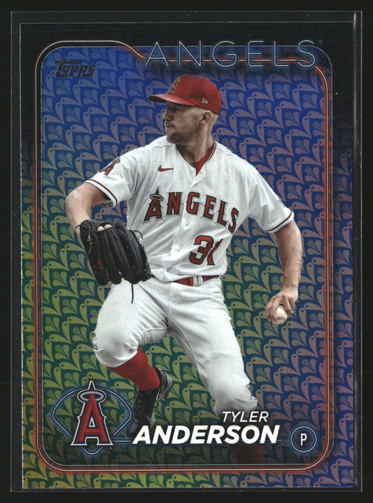 Tyler Anderson 2024 Topps 248 Holiday Los Angeles Angels