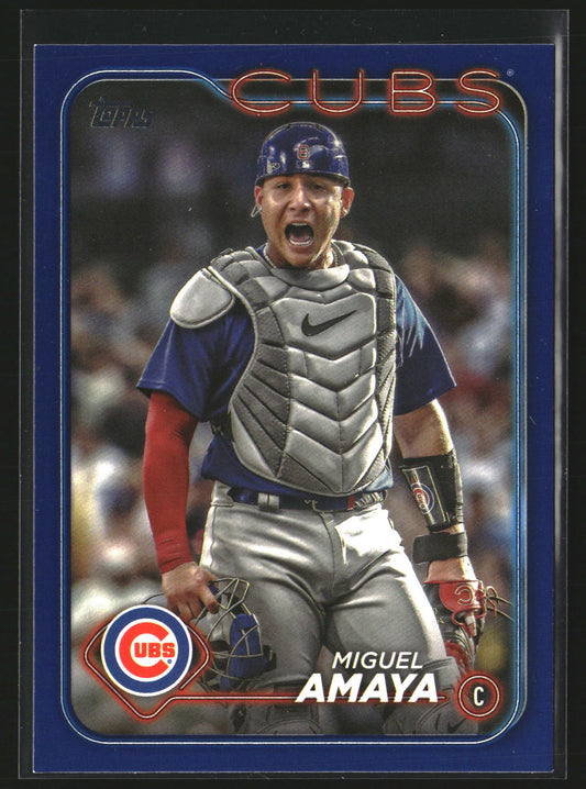 Miguel Amaya 2024 Topps 319 Royal Blue Chicago Cubs