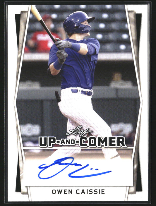 Owen Caissie 2022 Leaf Holiday Packs UC-OC1 Up-And-Comer AU AU