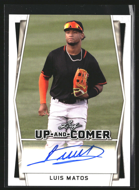Luis Matos 2022 Leaf Holiday Packs UC-LM2 Up-And-Comer AU AU