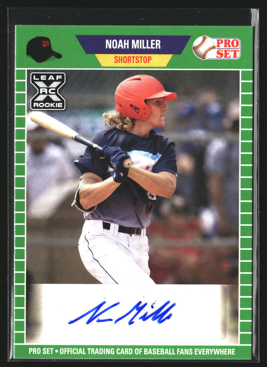 Noah Miller 2021 Pro Set PS-NM2 Autographs Green AU AU