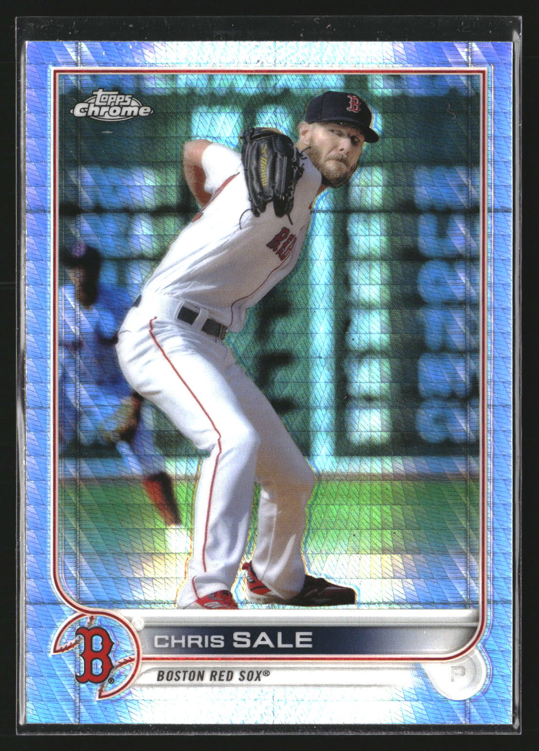 Chris Sale 2022 Topps Chrome Sonic 118 Prism Refractor Boston Red Sox