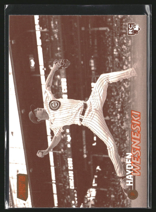 Hayden Wesneski 2023 Stadium Club 56 Sepia RC RC Chicago Cubs