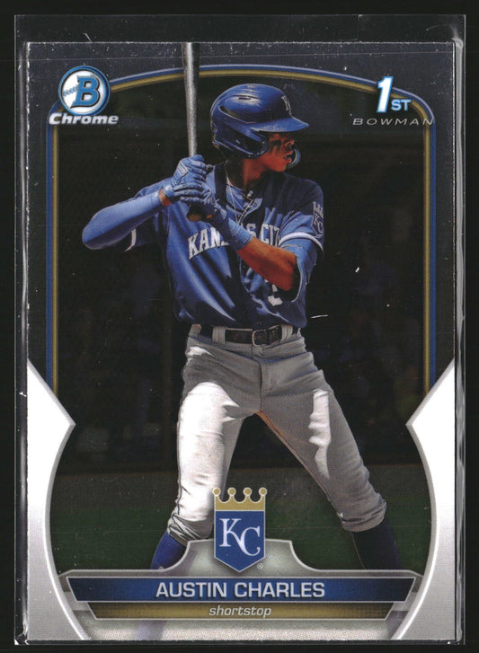 Austin Charles 2023 Bowman BCP-17 Chrome Prospects Kansas City Royals