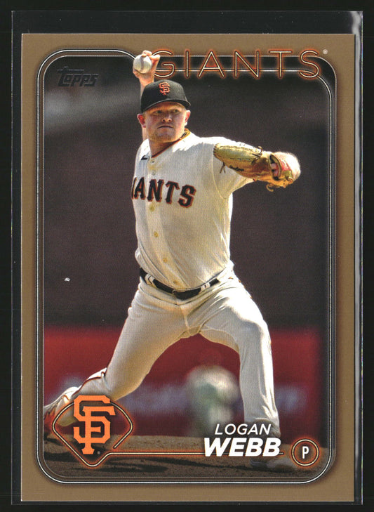 Logan Webb 2024 Topps 4 Gold SN San Francisco Giants