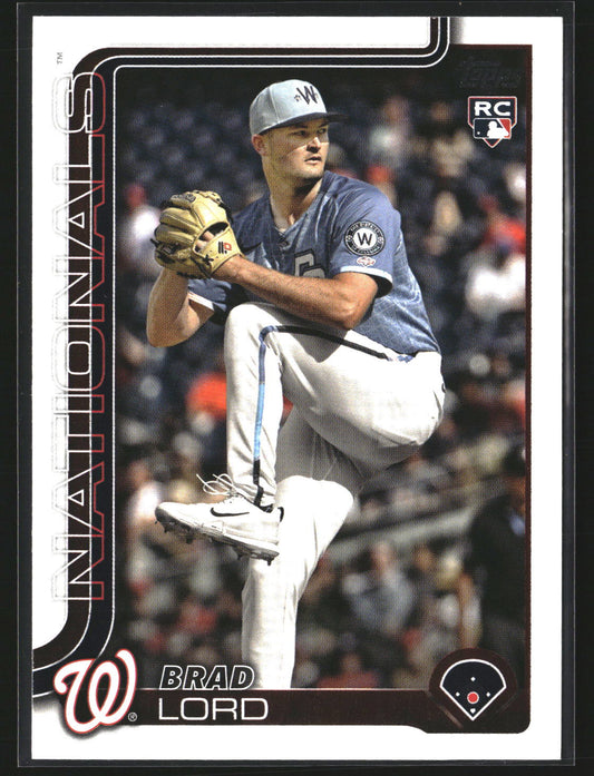 Brad Lord 2025 Topps Update US39 RC RC Washington Nationals