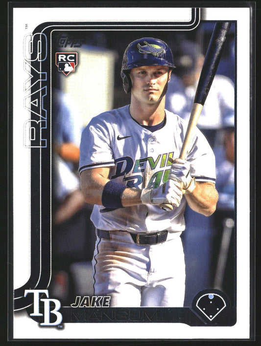 Jake Mangum 2025 Topps Update US306 RC RC Tampa Bay Rays