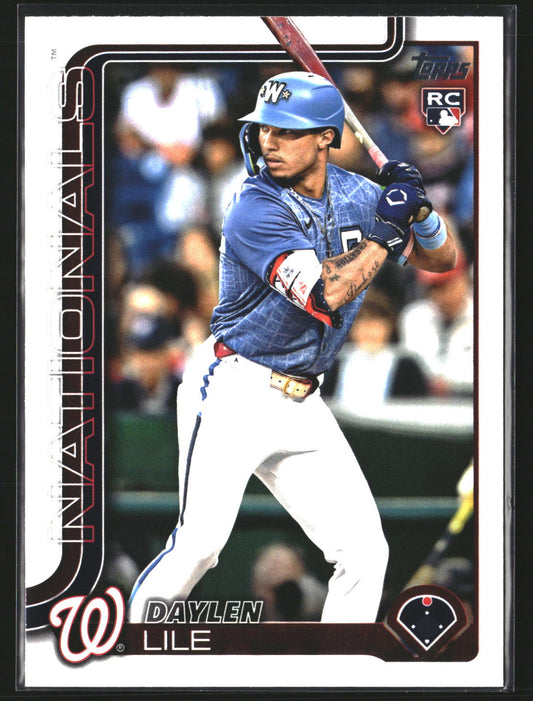 Daylen Lile 2025 Topps Update US172 RC RC Washington Nationals