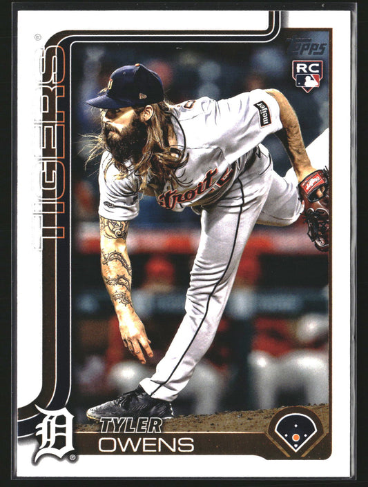 Tyler Owens 2025 Topps Update US247 RC RC Detroit Tigers