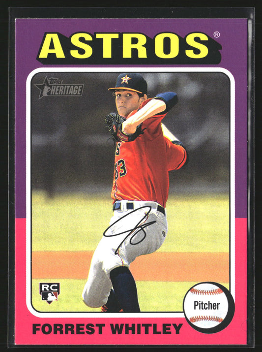 Forrest Whitley 2024 Topps Heritage 636 RC RC Houston Astros
