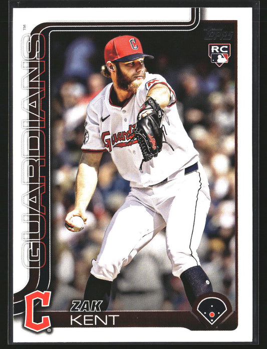 Zak Kent 2025 Topps Update US238 RC RC Cleveland Guardians