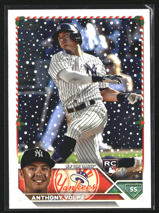 Anthony Volpe 2023 Topps Holiday H129 RC RC New York Yankees