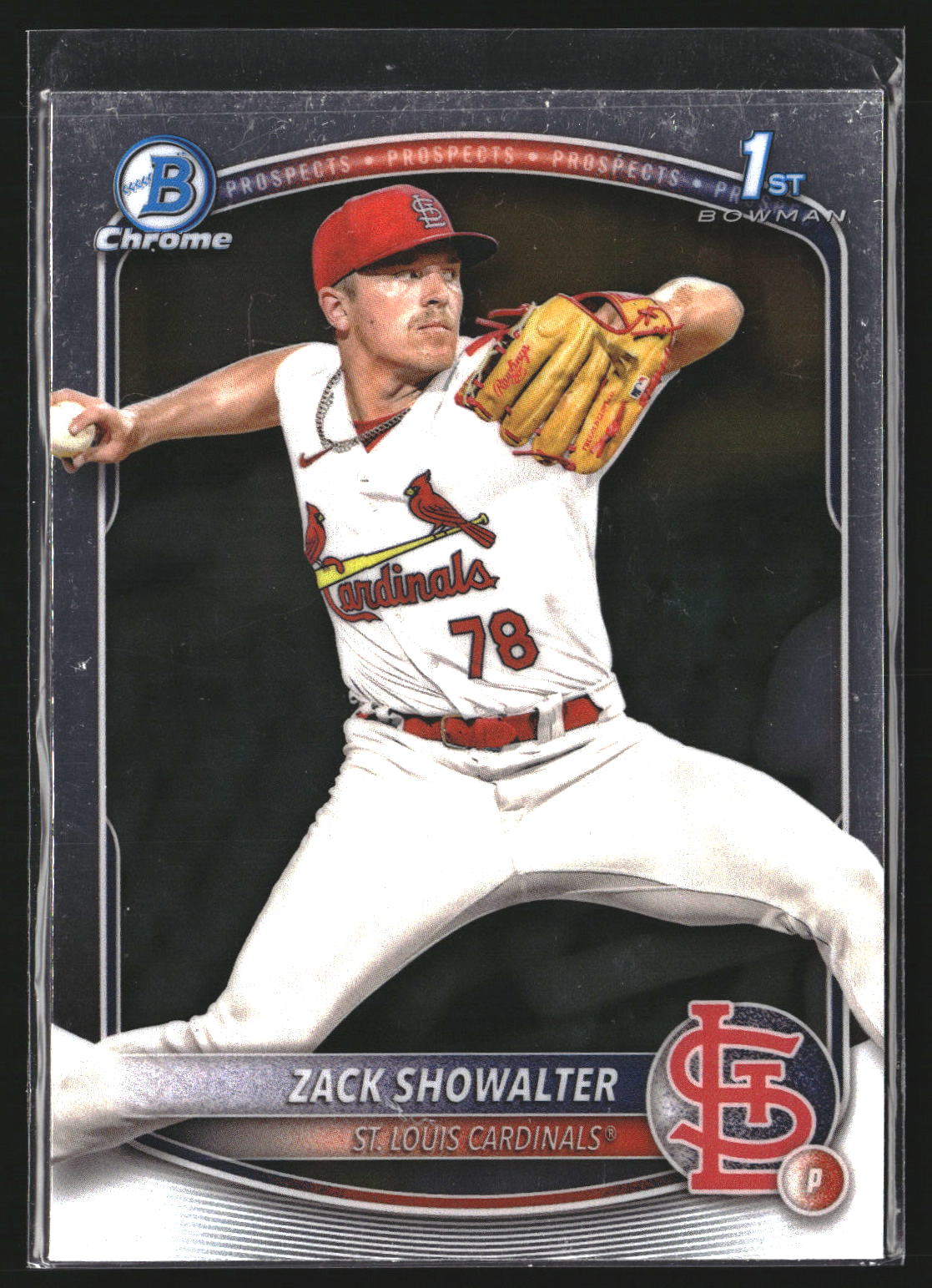 Zack Showalter 2025 Bowman BCP-74 Chrome Prospects St. Louis Cardinals