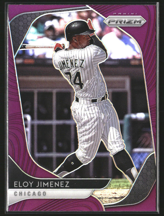 Eloy Jimenez 2020 Panini Prizm 160 Purple Prizm Chicago White Sox